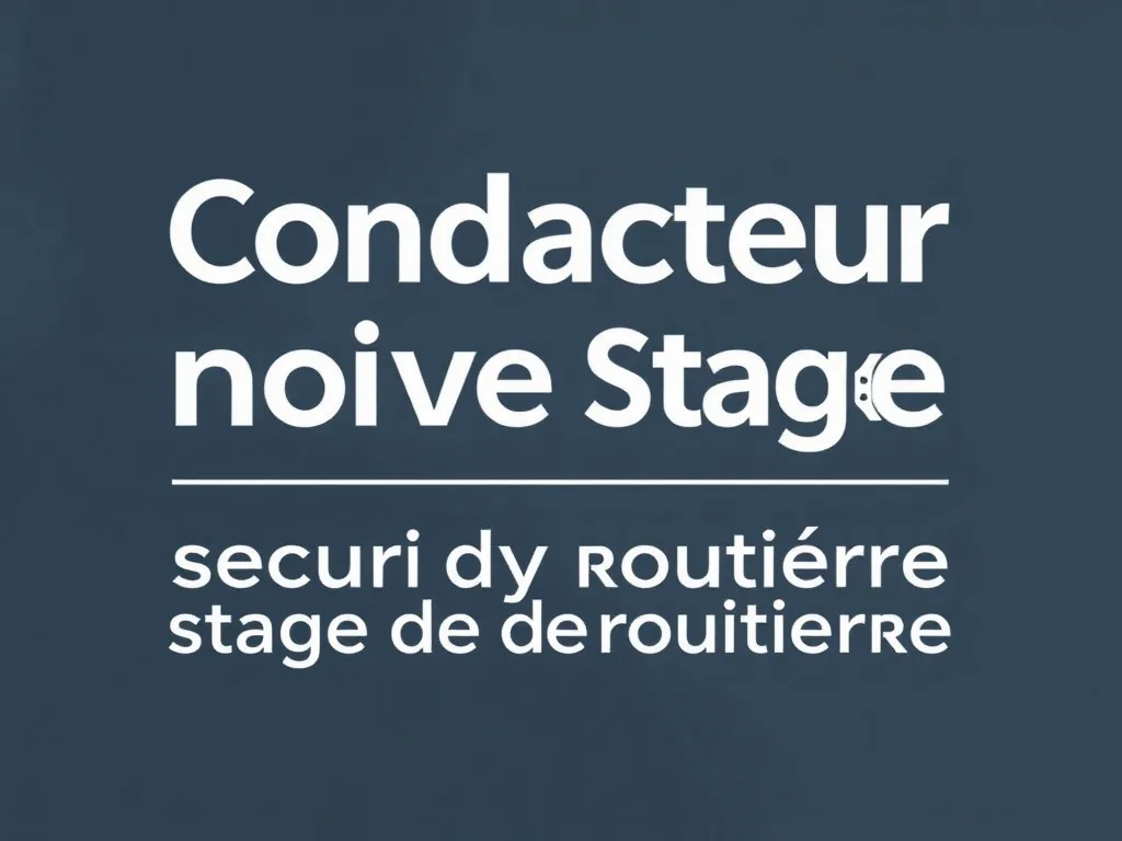 Jeune conducteur novice en pleine manœuvre lors d'un stage de sécurité routière