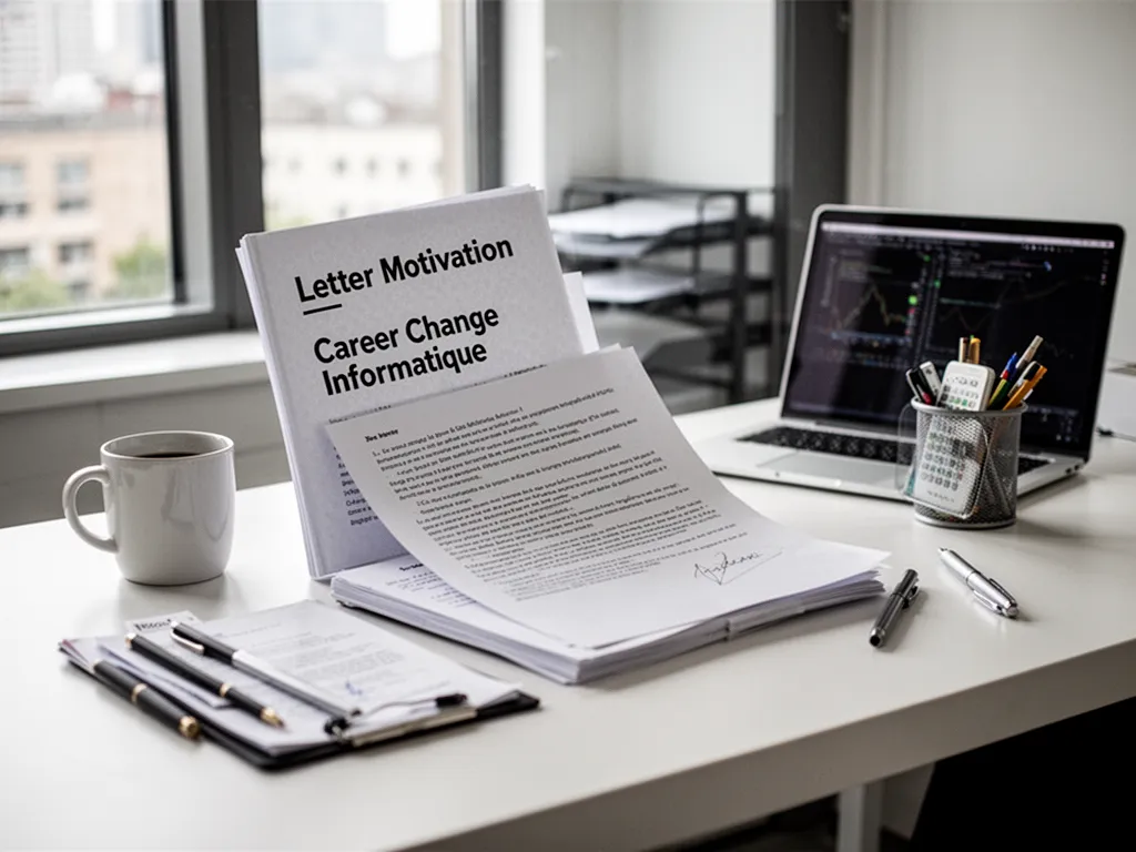Bureau avec un ordinateur portable ouvert sur un éditeur de code et un carnet de notes manuscrites