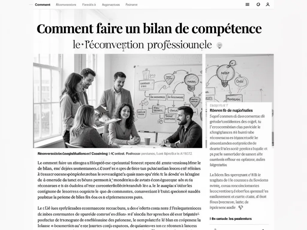 Réussir sa reconversion : comment faire un bilan de compétences efficace