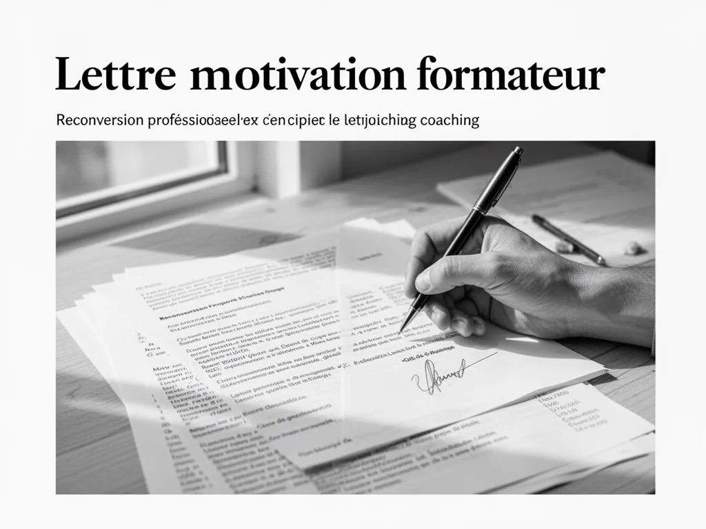 Lettre de motivation : réussir sa reconversion vers le métier de formateur